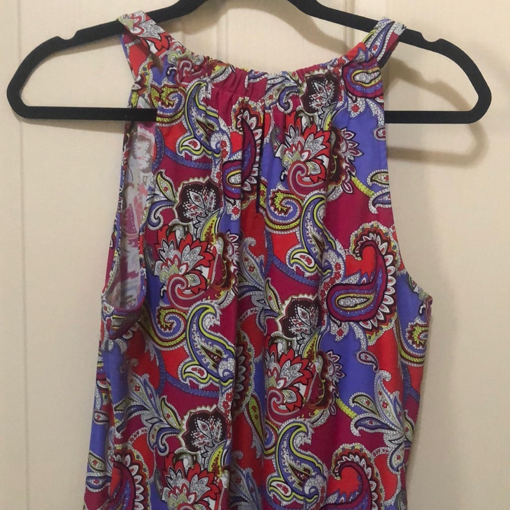 Jude Connally Boho meets classic Lisa dress, size large, halter top dress